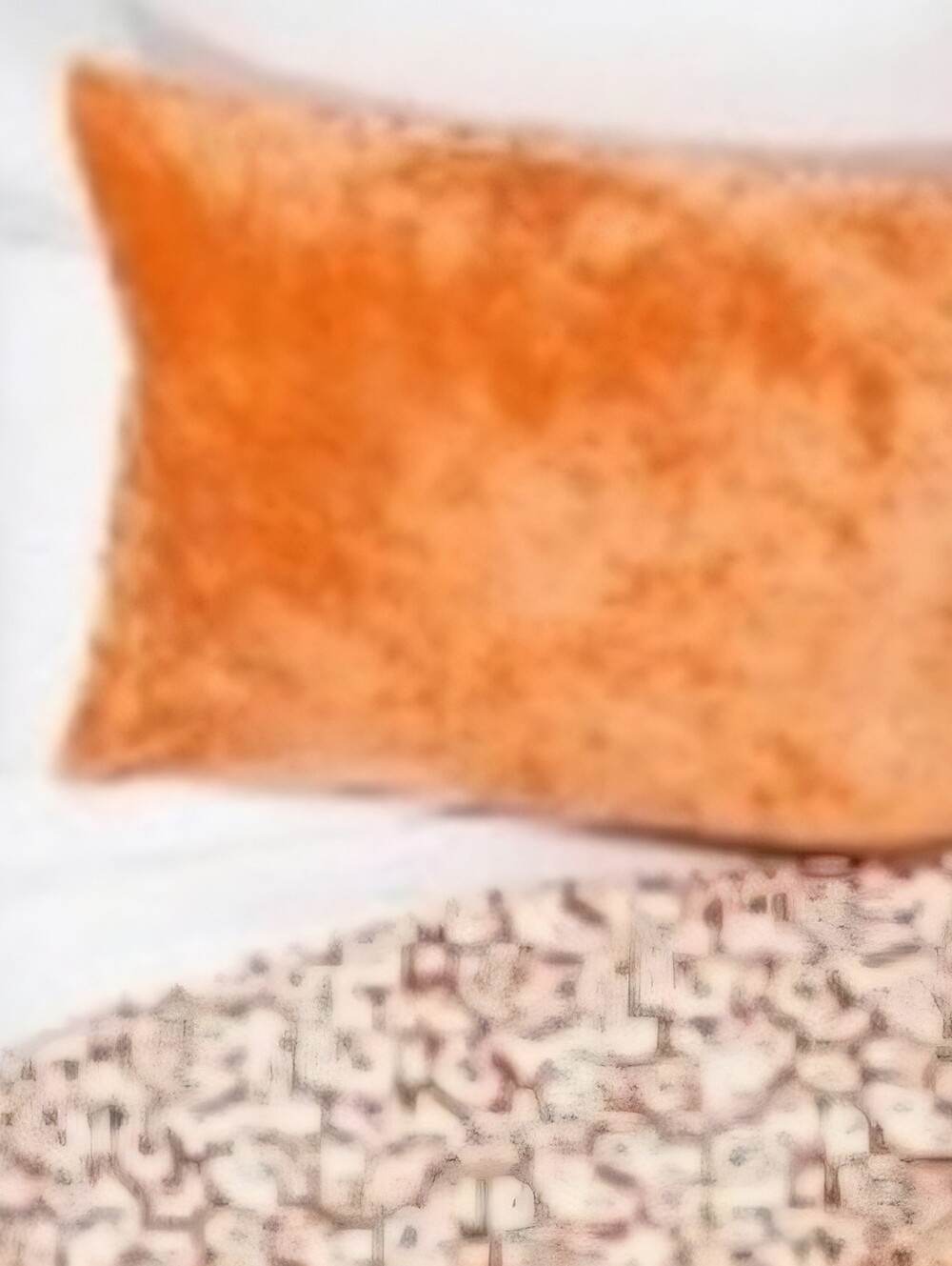 One OPALHOUSE Rust orange Reversible Velvet Leopard Print King Sham